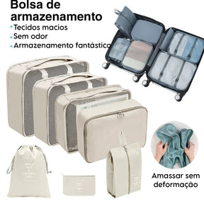 Organizador de viagem Wanderlust | Armazenamento de malas para viagens