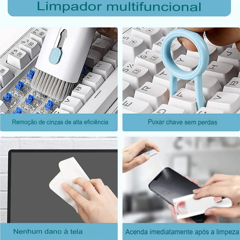 Mini kit de limpeza eletrônica | 7 em 1